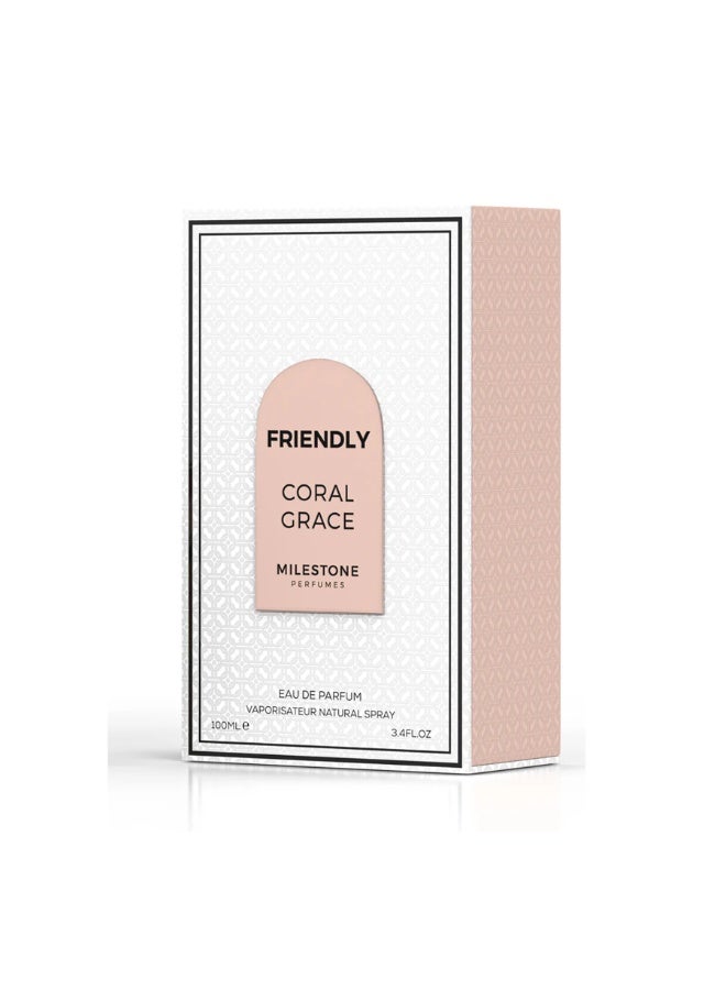 Milestone Friendly Coral Grace For Women EDP 100ml - Image 3